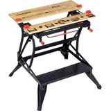 BLACK+DECKER WM825 Banchi di lavoro, Banco di lavoro Nero/marrone, Nero, Legno
