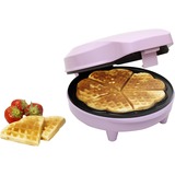 Bestron ASW217 piastra per waffle 6 waffle 700 W Rosa rosa, 700 W, 220 - 240 V