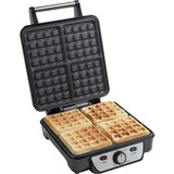 Bestron ASW281 piastra per waffle 4 waffle 1100 W Nero, Acciaio inossidabile argento/Nero, 2,33 kg, 268 mm, 350 mm, 127 mm, 1100 W, 220-240 V