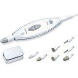 Beurer Set per manicure/pedicure, Cura delle unghie bianco/grigio