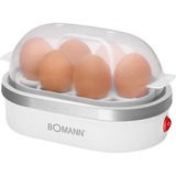 Bomann EK 5022 CB Pentolino per uova 6 uovo/uova 400 W Argento, Trasparente, Bianco bianco/Argento, 220 mm, 130 mm, 135 mm, 650 g, 230 V, 50 Hz
