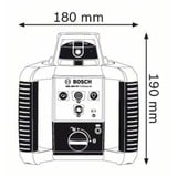 Bosch 0 601 061 501 non classificato, Laser rotante blu/Nero, Livella rotatoria, Nero, Blu, 300 m, 0,1 mm/m, 5°, 600 Giri/min