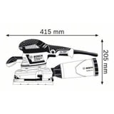 Bosch 0 601 292 801 levigatrice portatile Levigatrice orbitale 11000 Giri/min 22000 OPM blu, Levigatrice orbitale, Morsetto/Velcro, 11000 Giri/min, 16000 OPM, 22000 OPM, 2,4 mm