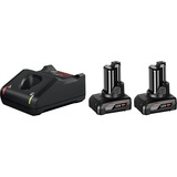 Bosch 1 600 A01 B20 batteria e caricabatteria per utensili elettrici Set batteria e caricabatterie Set batteria e caricabatterie, Ioni di Litio, 6 Ah, 12 V, Bosch, Nero