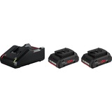 Bosch 1 600 A01 BA3 batteria e caricabatteria per utensili elettrici Set batteria e caricabatterie Nero, Set batteria e caricabatterie, Ioni di Litio, 4 Ah, 18 V, Bosch, Nero