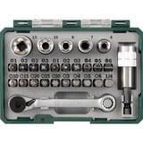 Bosch 2 607 017 160 punta per cacciavite 27 pz, Set di strumenti verde, 27 pz, Viti a croce, Torcia, PH 1, PH 2, PH 3, 4,5,6 mm, T10, T15, T20, T25, T30, 3,4,5,6 mm