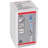 Bosch 2 608 631 965 Jigsaw blade High-Speed Steel (HSS) 100pezzo(i) lama per sega a gattuccio, sega a traforo e sega universale Jigsaw blade, High-Speed Steel (HSS), 9,2 cm, 100 pezzo(i)