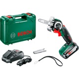 Bosch AdvancedCut 18 7000 Giri/min Nero, Verde, Rosso, Argento, Sega a catena verde/Nero, 7000 Giri/min, 6,5 cm, 7000 m/s, Nero, Verde, Rosso, Argento, Batteria, 2,5 Ah