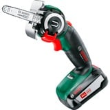 Bosch AdvancedCut 18 7000 Giri/min Nero, Verde, Rosso, Argento, Sega a catena verde/Nero, 7000 Giri/min, 6,5 cm, 7000 m/s, Nero, Verde, Rosso, Argento, Batteria, 2,5 Ah