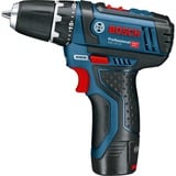 Bosch Akku-Bohrschrauber 12 V Li-Ion 1300 Giri/min Nero, Blu, Rosso, Trapano avvitatore blu/Nero, Cacciavite elettrico, Impugnatura a pistola, Nero, Blu, Rosso, 1300 Giri/min, 400 Giri/min, 1300 Giri/min
