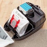 Bosch BGL6LHYG aspirapolvere a traino 4 L A cilindro Secco 600 W Sacchetto per la polvere bianco, 600 W, A cilindro, Secco, Sacchetto per la polvere, 4 L, Filtro per allergia