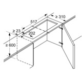 Bosch DWZ1IX1C6 accessorio per cappa Kit di riciclaggio della cappa da cucina argento, Kit di riciclaggio della cappa da cucina, Argento, 5 dB, 100 m³/h