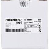 Bosch Disco abrasivo in fibra X-LOCK R444 Expert per metallo, Ø 125mm, K100, Mola abrasiva 