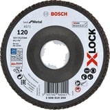 Bosch Disco lamellare PRO X571 X-LOCK, Ø 115mm, K120, Mola abrasiva 