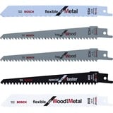 Bosch F016800307 lama per sega a gattuccio, sega a traforo e sega universale Lama per sega universale 5 pz, Impostare la lama per sega Lama per sega universale, Metallo, Cartongesso, Legno, 5 pz