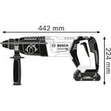 Bosch GBH 18V-26 D Professional 425 W 890 Giri/min SDS-plus, Trapano a percussione blu/Nero, SDS-plus, Nero, Blu, 2,6 cm, 890 Giri/min, 890 Giri/min, 2,5 J