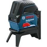Bosch GCL 2-15 Livella lineare/puntiforme 15 m 650 nm (<1 mW), Attraversare la linea laser blu/Nero, 15 m, 0,3 mm/m, 4°, Rosso, 650 nm (<1 mW), Livella lineare/puntiforme