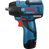 Bosch GDS 12V-115 Professional 2600 Giri/min Nero, Blu, Rosso, Avvitatore blu/Nero, Cacciavite a percussione, Impugnatura a pistola, 3/8", Nero, Blu, Rosso, Senza spazzola, 2600 Giri/min