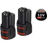 Bosch GDS 12V-115 Professional 2600 Giri/min Nero, Blu, Rosso, Avvitatore blu/Nero, Cacciavite a percussione, Impugnatura a pistola, 3/8", Nero, Blu, Rosso, Senza spazzola, 2600 Giri/min