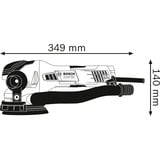 Bosch GET 55-125 Professional Levigatrice orbitale casuale 7800 Giri/min 15600 OPM Nero, Blu 550 W blu/Nero, Levigatrice orbitale casuale, Velcro, Nero, Blu, 3300 Giri/min, 7800 Giri/min, 6600 OPM