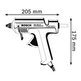 Bosch GKP 200 CE Pistola per colla a caldo Blu 500 W, Pistole colla a caldo blu, Pistola per colla a caldo, Blu, 30 g/min, 4 s, 1,1 cm, 20 cm
