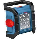 Bosch GLI 18V-1200 C Professional Nero, Blu LED, Luce da lavoro blu/Nero, LED, 12 lampadina(e), IP64, Nero, Blu, Luce da lavoro indipendente