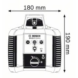Bosch GRL 300 HV Professional Livella rotatoria 300 m 635 nm (< 1 mW), Laser rotante blu/Nero, 300 m, 0,1 mm/m, 5°, 600 Giri/min, Rosso, 3R