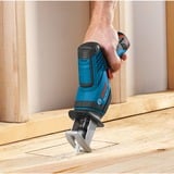 Bosch GSA 12V-14 Professional seghetto elettrico 3000 spm (fogli per minuto), Scambiarsi sega blu/Nero, Impugnatura a T, Nero, Blu, 3000 spm (fogli per minuto), 70 dB, 81 dB, 3 dB