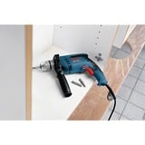 Bosch GSB 13 RE 2800 Giri/min Senza chiave 1,8 kg, Trapano a percussione blu/Nero, Senza chiave, 2800 Giri/min, 2,5 cm, 1 cm, 1,3 cm, 44800 bpm