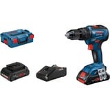 Bosch GSB 18V-55 PROFESSIONAL 1800 Giri/min Senza chiave 1,1 kg Nero, Blu, Rosso, Cordless blu/Nero, Trapano con impugnatura a pistola, Senza chiave, Senza spazzola, Nero, Blu, Rosso, 1,3 cm, 1800 Giri/min
