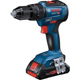 Bosch GSB 18V-55 PROFESSIONAL 1800 Giri/min Senza chiave 1,1 kg Nero, Blu, Rosso, Cordless blu/Nero, Trapano con impugnatura a pistola, Senza chiave, Senza spazzola, Nero, Blu, Rosso, 1,3 cm, 1800 Giri/min