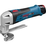 Bosch GSC 12V-13 PROFESSIONAL Cesoia elettrica 3600 spm (fogli per minuto), Lattina blu/Nero, Cesoia elettrica, 3600 spm (fogli per minuto), 1,3 mm, 2 mm, 3,5 m/s², 1,5 m/s²