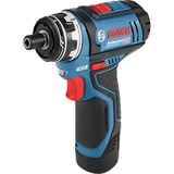 Bosch GSR 12V-15 FC Professional 1300 Giri/min Senza chiave 600 g Nero, Blu, Cacciavite blu/Nero, Trapano con impugnatura a pistola, Senza chiave, Nero, Blu, 1 cm, 1300 Giri/min, 3 cm