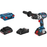Bosch GSR 18V-110 C 2100 Giri/min Senza chiave 1,8 kg Nero, Blu, Trapano avvitatore blu/Nero, Trapano con impugnatura a pistola, Senza chiave, Nero, Blu, 1,3 cm, 2100 Giri/min, 1,5 mm