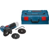 Bosch GWS 10,8-76 V-EC smerigliatrice angolare 7,6 cm 19500 Giri/min 900 g blu, 8-76 V-EC, 19500 Giri/min, 7,6 cm, Batteria, 2,5 Ah, 900 g