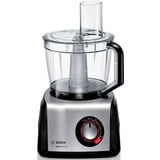 Bosch MC812M865 robot da cucina 1250 W 3,9 L Nero, Acciaio inox Nero/acciaio inox satinato, 3,9 L, Nero, Acciaio inox, Manopola, Sbattitura, Miscelazione, Sminuzzare, Tagliare, Miscelatura, Purè, CE, EAC, VDE, Plastica