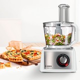 Bosch MC812S814 robot da cucina 1250 W 3,9 L Acciaio inossidabile, Bianco bianco/acciaio inox satinato, 3,9 L, Acciaio inossidabile, Bianco, Manopola, CE, EAC, VDE, Plastica, 1250 W