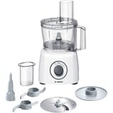 Bosch MCM3100W Food processor MultiTalent 3 800 W Bianco, Robot da cucina bianco, 2,3 L, Bianco, Bianco, Manopola, 1,2 m, 220 - 240 V