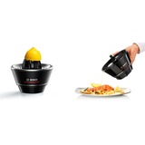 Bosch MCP72GPB spremiagrumi Plastica, Acciaio inox Nero, Trasparente Nero, Plastica, Acciaio inox, Nero, Trasparente, 1 L, 170 mm, 170 mm, 310 mm