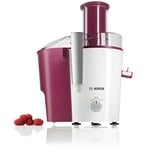Bosch MES25C0 spremiagrumi Centrifuga Ciliegio, Trasparente, Bianco 700 W, Estrattore di succo Berry/Bianco, Centrifuga, Ciliegio, Trasparente, Bianco, A gradini, 2 L, 1,25 L, 1,25 L