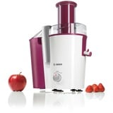 Bosch MES25C0 spremiagrumi Centrifuga spremiagrumi 700 W Ciliegia (frutto), Trasparente, Bianco, Estrattore di succo Berry/Bianco, Centrifuga spremiagrumi, Ciliegia (frutto), Trasparente, Bianco, A gradini, 2 L, 1,25 L, 1,25 L