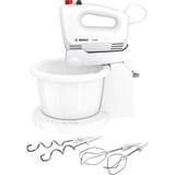 Bosch MFQ2600W sbattitore Sbattitore manuale 375 W Bianco bianco/Rosso, Sbattitore manuale, Bianco, Sbattitura, Miscelatura, Mescolare, Pulsanti, CE, VDE, Plastica