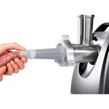 Bosch MFW68660 Tritacarne ProPower 2200 W Nero, Inox spazzolato argento/Nero, Inox spazzolato, 800 W, Nero, Cromo, 8 mm, 2200 W, 800 W, 220 - 240 V