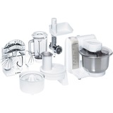 Bosch MUM4880 robot da cucina 600 W Bianco accaio/Bianco, Bianco, 1 L, 1,2 m, 600 W, 265 mm, 305 mm