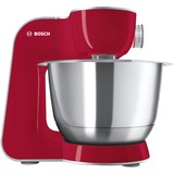Bosch MUM58720 robot da cucina 1000 W 3,9 L Grigio, Rosso, Acciaio inossidabile rosso/Argento, 3,9 L, Grigio, Rosso, Acciaio inossidabile, 1,1 m, 220 - 240 V, 50 - 60 Hz, Acciaio inossidabile