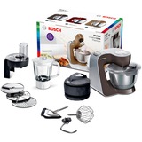 Bosch MUM58A20 robot da cucina 1000 W 3,9 L Antracite, Argento accaio/marrone, 3,9 L, Antracite, Argento, 3 dischi, Acciaio inossidabile, Plastica, Acciaio inossidabile, 1000 W