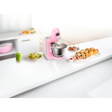 Bosch MUM58K20 robot da cucina 1000 W 3,9 L Grigio, Rosa, Acciaio inossidabile rosa/Argento, 3,9 L, Grigio, Rosa, Acciaio inossidabile, Manopola, 1,25 L, 1,1 m, Acciaio inossidabile
