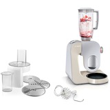 Bosch MUM58L20 robot da cucina 1000 W 3,9 L Grigio, Acciaio inox, Bianco argento/grigio, 3,9 L, Grigio, Acciaio inox, Bianco, Manopola, 1,25 L, 2,7 kg, 1,9 kg