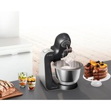 Bosch MUM59N26DE robot da cucina 1000 W 3,9 L Acciaio inossidabile Nero, 3,9 L, Acciaio inossidabile, Pulsanti, 4 dischi, Acciaio inossidabile, 1000 W