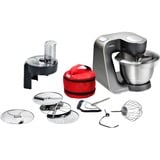 Bosch MUM59N26DE robot da cucina 1000 W 3,9 L Acciaio inox Nero/in acciaio inox, 3,9 L, Acciaio inox, Pulsanti, 4 dischi, Acciaio inox, 1000 W